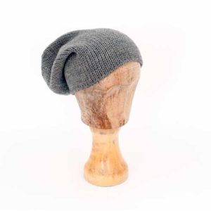 Beanie grob gerippt - Grau
