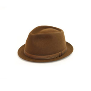 Fernandez & Roche Trilby - Braun gestreift