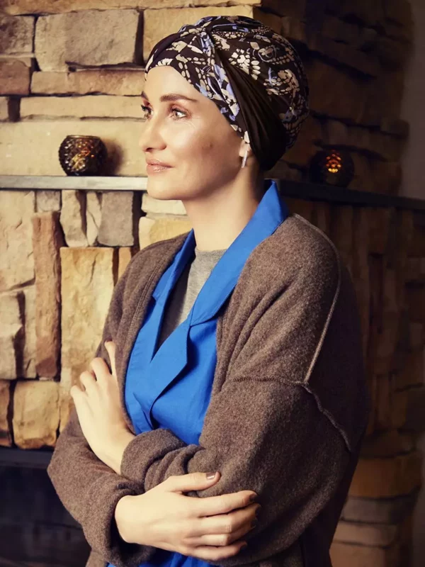 Turban Shakti Printed Autumn Blues
