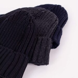 Strickmütze grob gerippt mit Fleece