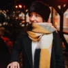Bedacht Balsam Fake Fur Toque Seeberger gewebter Schal mit Karomuster