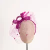 Fascinator mit Schleier und Federn