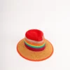 Bedacht Fedora Strohhut multicolor