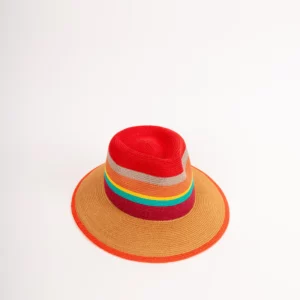 Bedacht Fedora Strohhut multicolor
