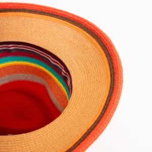 Bedacht Fedora Strohhut multicolor