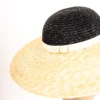 Fascinator zweifarbig aus Bortenstroh