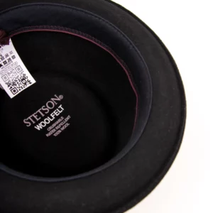 Stetson Pork Pie Woolfelt mit Entenfeder