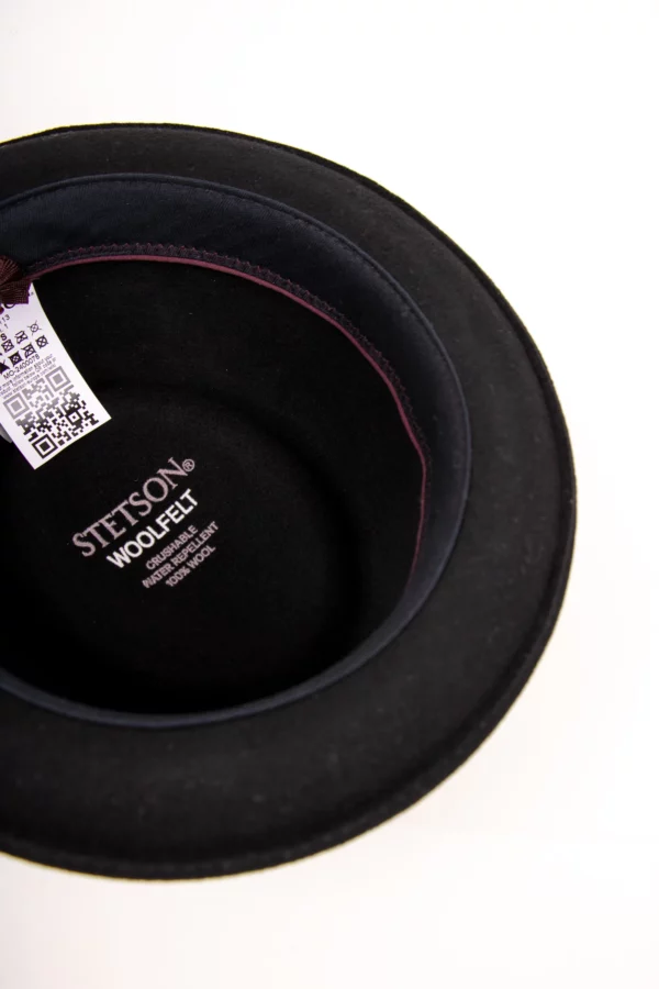 Stetson Pork Pie Woolfelt mit Entenfeder