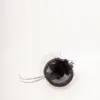 Fascinator Sinamay mit Blumen und Feder
