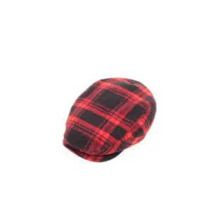 JJ Hats Driver Cap Wool Kariert