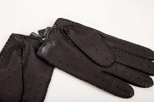Roeckl Lederhandschuhe Toronto Autofahrer schwarz innen