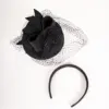 Fascinator Dorothy Wollfilz mit Schleier
