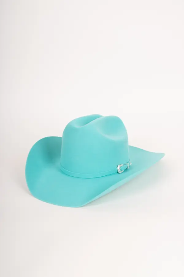 Bailey Lightning 4x Westernhut in Turquoise Ansicht vorne links