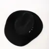 Bailey Luzerne Western Hat Schwarz aus der Vogelperspektive vorne links