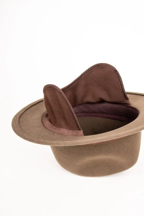 Stetson Traveller Woolfelt mit Ohrenklappen Ansicht ausgeklappte Ohrenwärmer