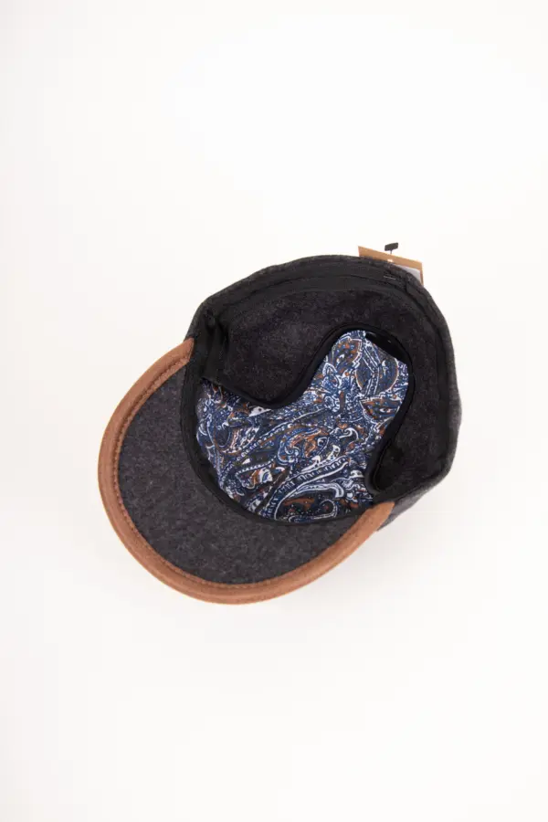 Fiebig Baseballcap Schurwolle Ohrenklappen Bordeaux
