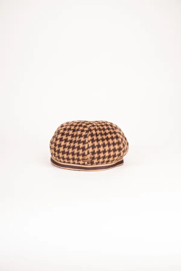 Kangol Block Zig Driving Cap Braun/Camel