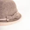Flechet Wollhut mit Schleife taupe