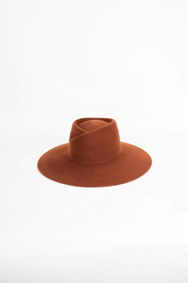 Webahats Fleur Velourfilzhut Cognac