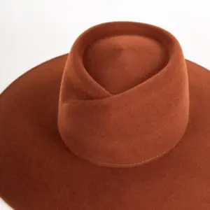 Webahats Fleur Velourfilzhut Cognac