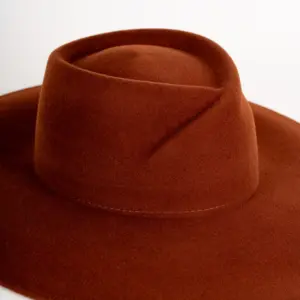 Webahats Fleur Velourfilzhut Cognac