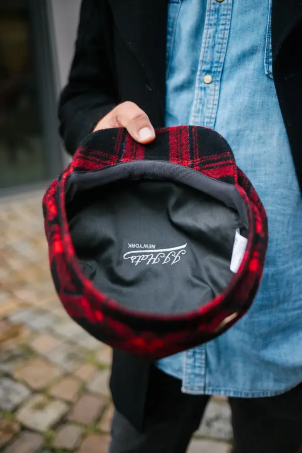 JJ Hats Driver Cap Wool Kariert
