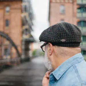 JJ Hats 8-Panel Cap Harris Tweed