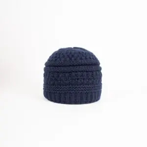 Grote Strickmütze mit Fleecefutter