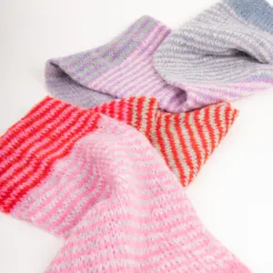 Grote Strickschal Wollmix bunt