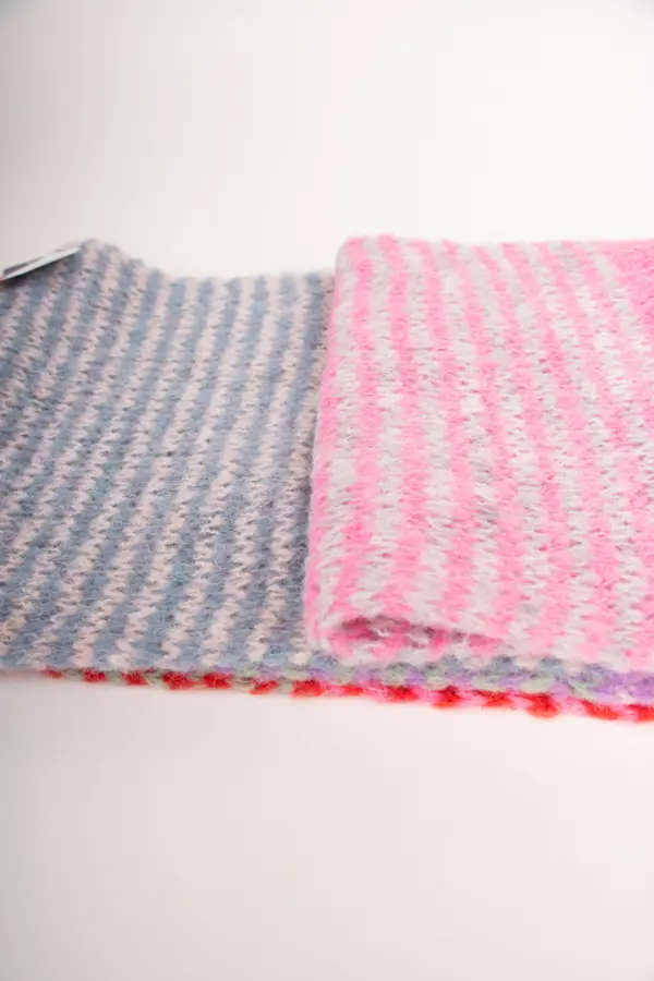 Grote Strickschal Wollmix bunt