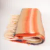 Seeberger gewebter Schal mit Streifen Kiesel Papaya