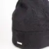Seeberger Cashmere Mütze mit Aufschlag Schwarz