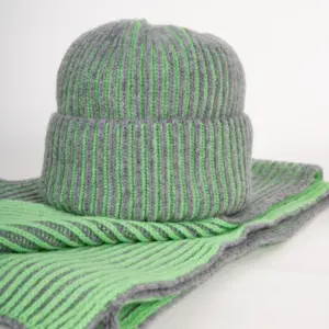 Grote Strickschal zweifarbig Extrafein