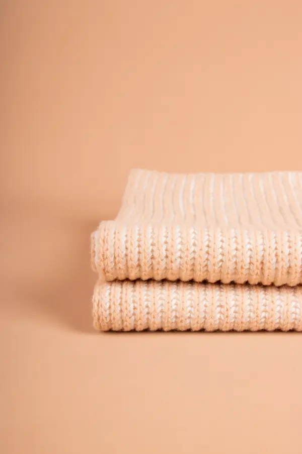 Grote Strickschal zweifarbig