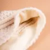 Grote Strickmütze mit Fleecefutter
