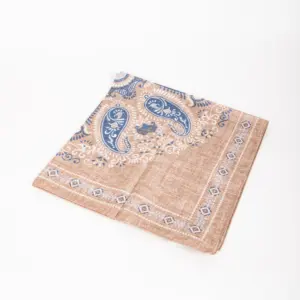 Hemley Seidentuch Paisley meliert Beige