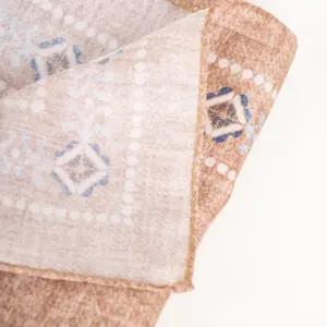 Hemley Seidentuch Paisley meliert Beige