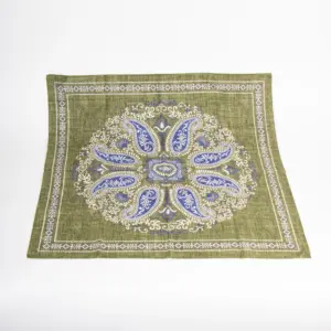 Hemley Seidentuch Paisley meliert Grün