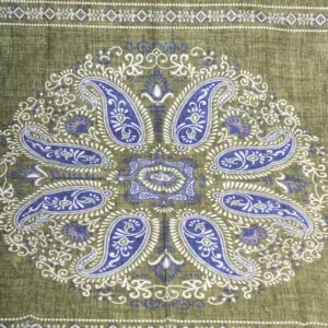 Hemley Seidentuch Paisley meliert Grün