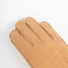 Szendelbacher Lammfell Handschuhe Camel