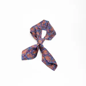 Hemley Krawattenschal Seide Paisley Blau-Rot