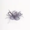 McBurn Clip Fascinator mit Federn Anthrazit