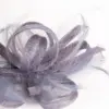 McBurn Clip Fascinator mit Federn Anthrazit