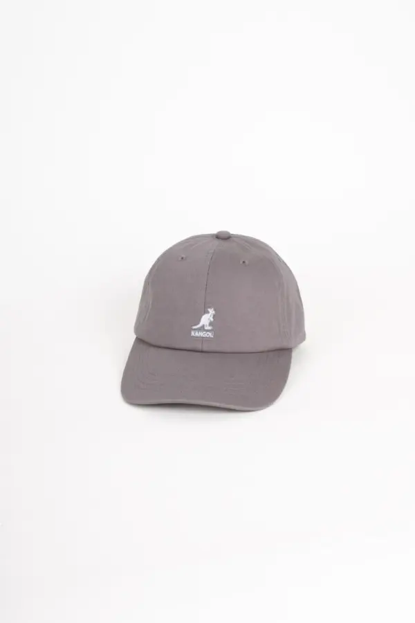 Kangol Washed Baseball Dad Cap Mattgrau