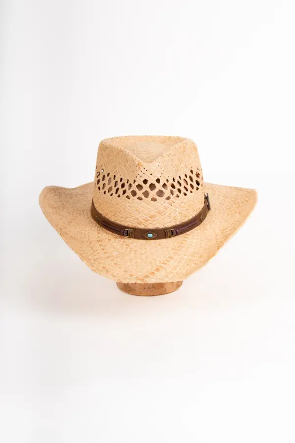 Stetson Western Raffia Rifterson, formbare Krempe Westernhut