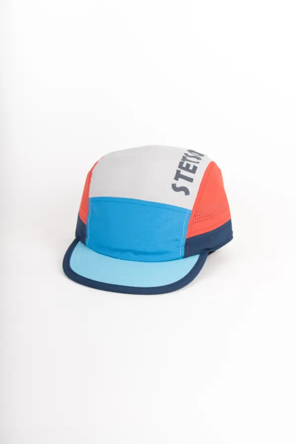 Stetson Outdoor Retro Runners Cap, Beige-Orange-Blau