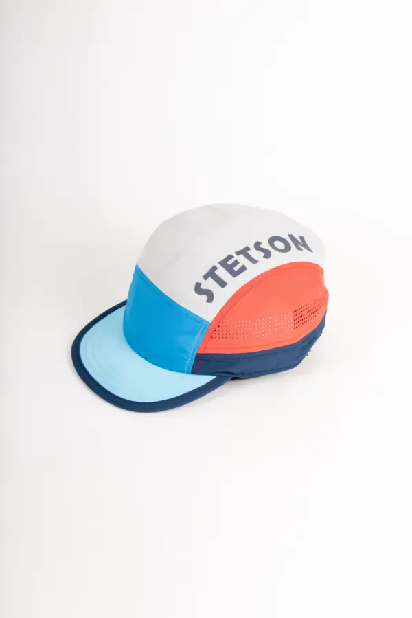 Stetson Outdoor Retro Runners Cap, Beige-Orange-Blau