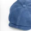 Stetson Hatteras Cap Denim Leather