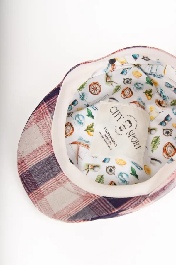 City Sport Flatcap Luc Karo Leinen City Sport Flatcap Luc Karo Leinen