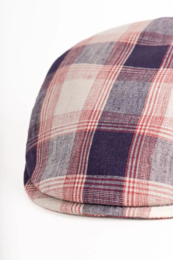 City Sport Flatcap Luc Karo Leinen City Sport Flatcap Luc Karo Leinen